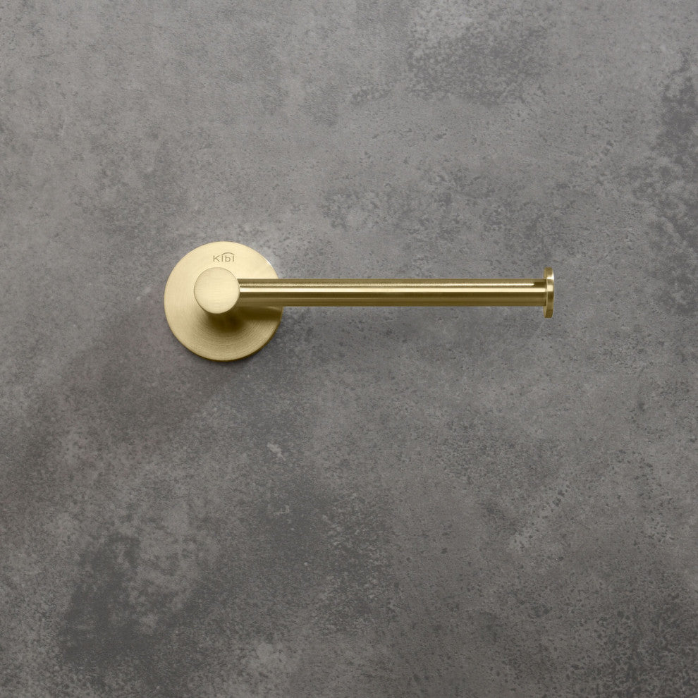 Circular Bathroom Tissue Holder KBA1402, Brush Gold