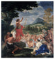 "The Sermon of St. John the Baptist" Digital Paper Print by Baciccio, 23"x24"
