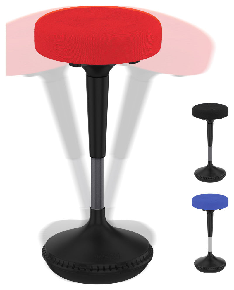 Wobble Stool Adjustable Height Active Sitting Balance Chair, Red