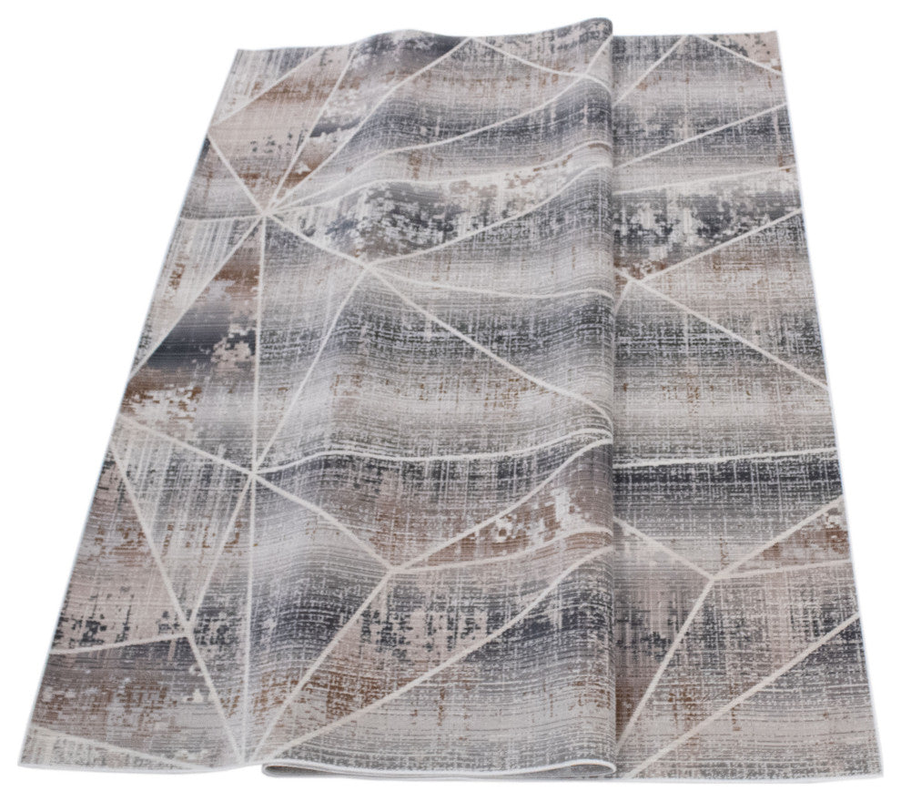 Noori Rug Low-Pile Lyman Grey/Brown Rug