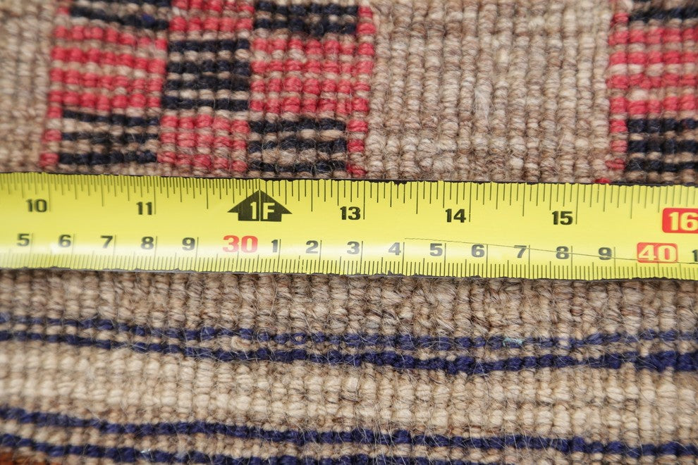 Consigned, Oriental Gabbeh Persian Design Hand-Knotted Area Rug, Gray, 5'0"X3'3"