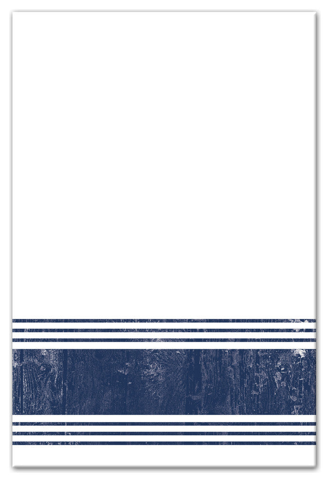 Distressed Navy Stripes 20x30 Canvas Wall Art