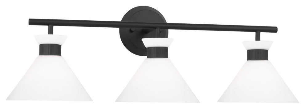 Belcarra 3 Light Bath, Midnight Black