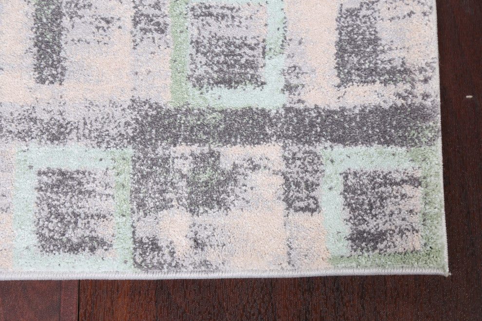 Turkish Geometric Transitional Oriental Area Rug Contemporary Carpet 3x10