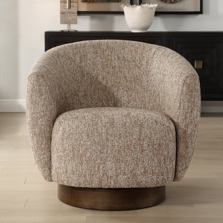 Uttermost Dunes Fabric Swivel Chair