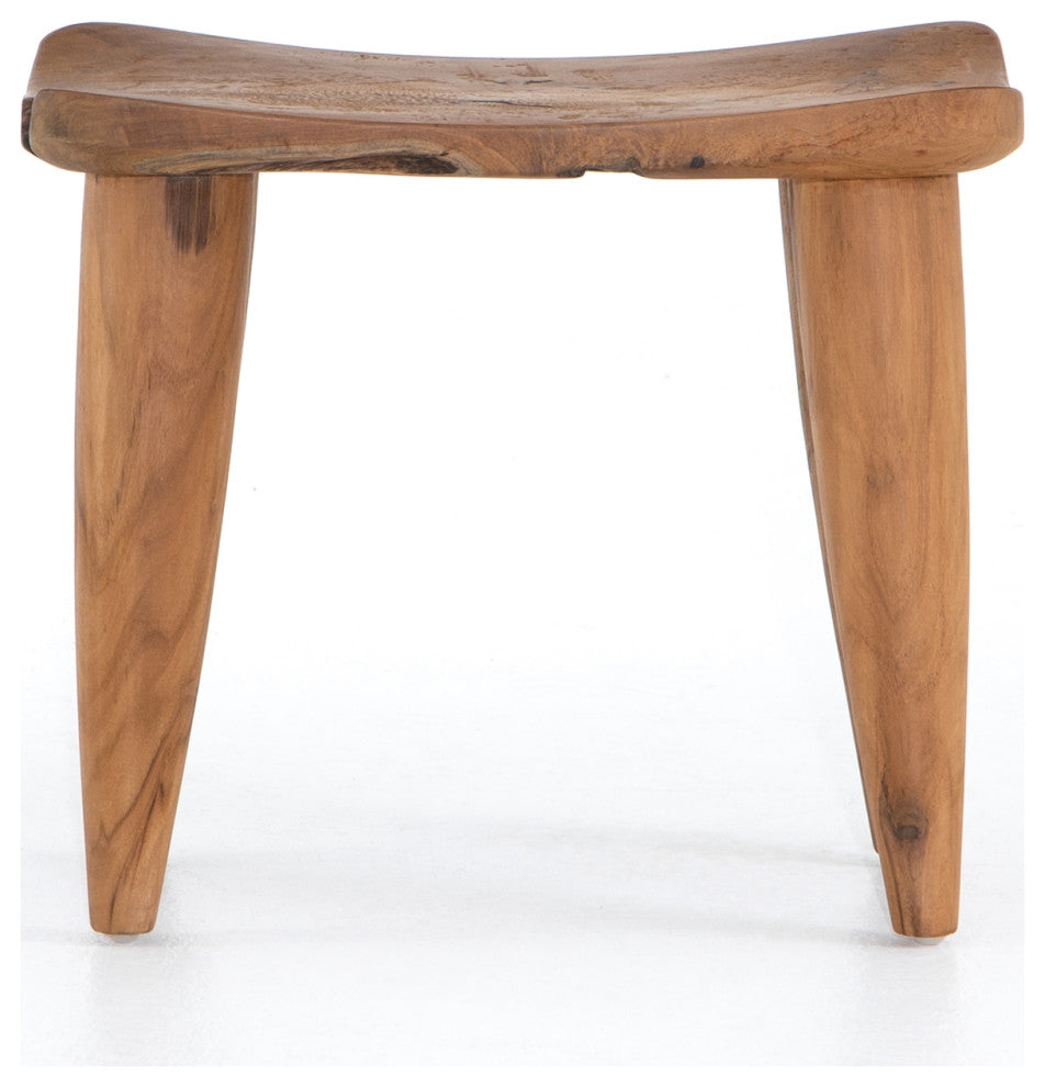 Zuri Outdoor Stool Aged Natural Teak
