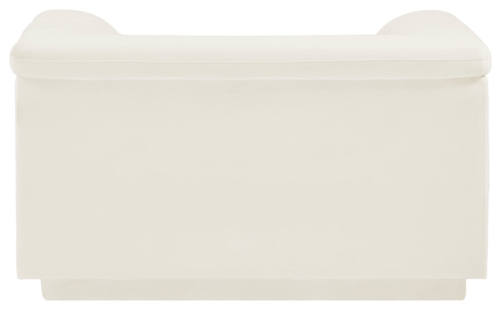 Cascade Upholstered Set, Cream, Velvet, Chair