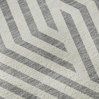 Premium Machine Washable Mayfield AMF550 Gray 1'8" x 2'6" Rug