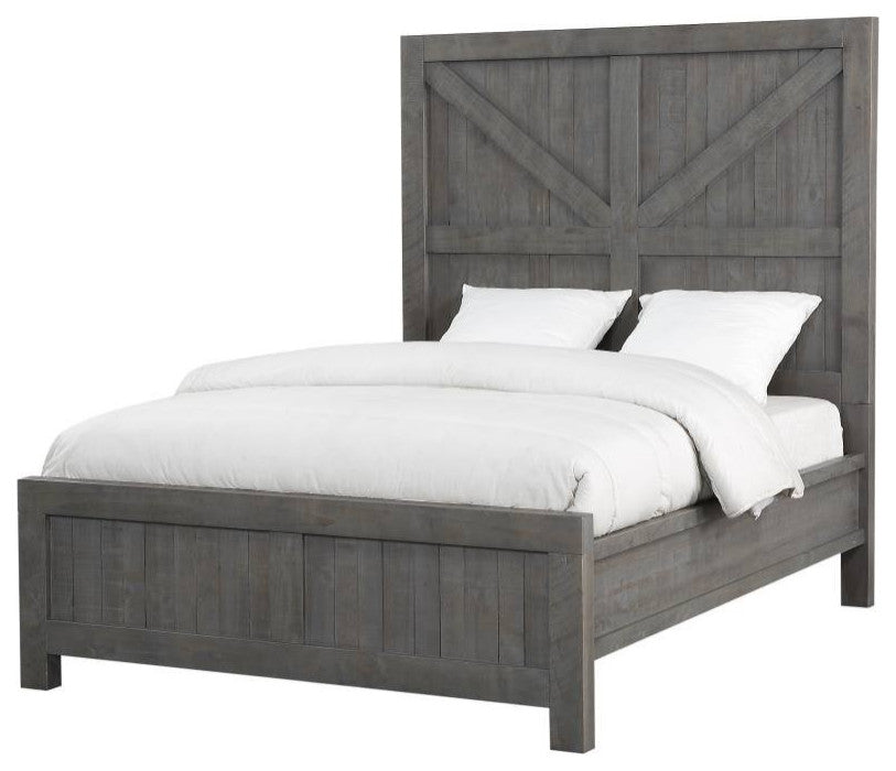 Haven Modern Farmhouse Rustic Bed, King