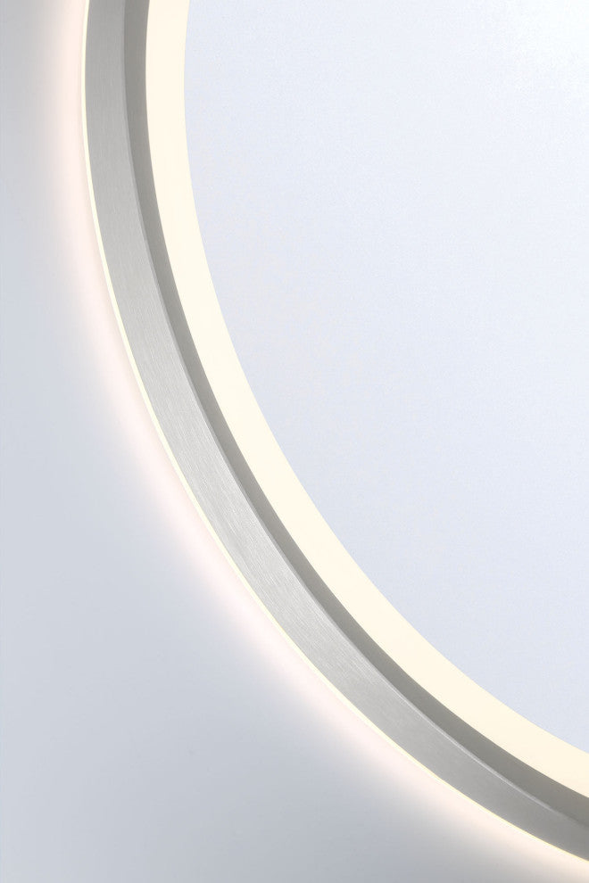 Artell Square Mirror - 32" x 32", Brushed Silver