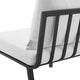 Lounge Sectional Sofa Chair Set, Aluminum, Metal, Gray White, Outdoor