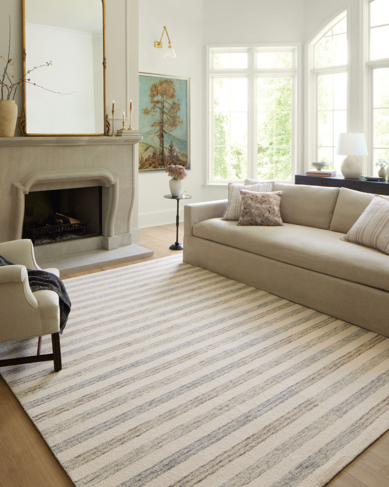 Chris Loves Julia x Loloi Chris Ivory / Slate 5'-0" x 7'-6" Area Rug