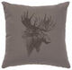 Image Pillow 16x16 Moose Profile Cotton Chrome