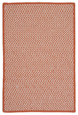 Outdoor Houndstooth Tweed OT19 Orange Indoor/Outdoor Area, Rectangular 4'x6'