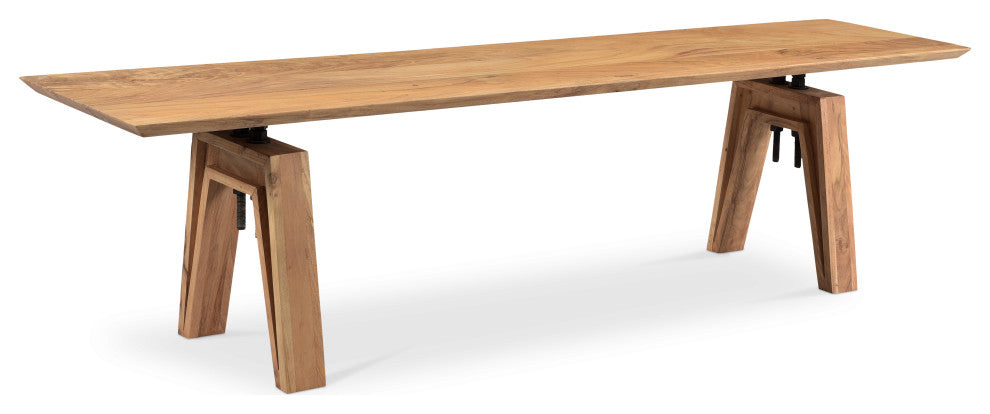 Branch Live Edge Industrial Bench