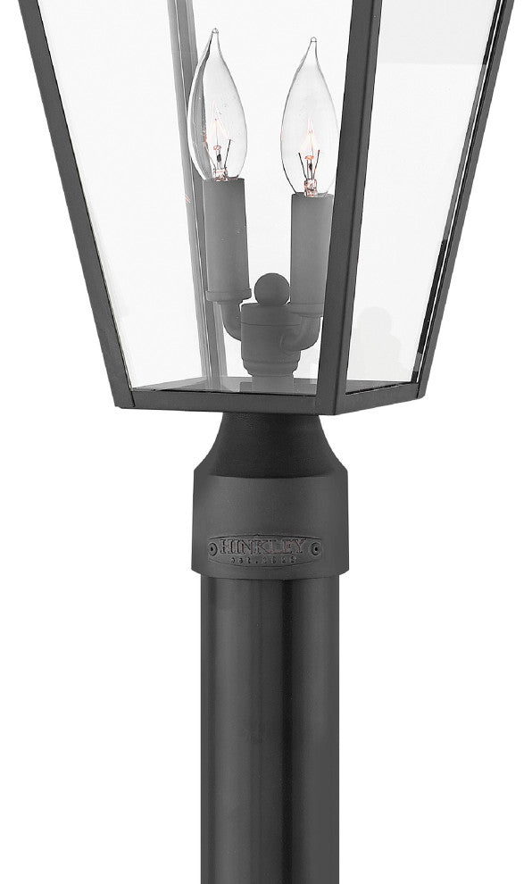 Hinkley Alford Place 20.25" Md Post/Pier Mount Lantern, Museum Black