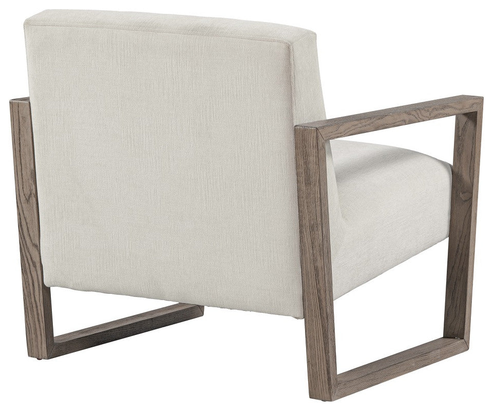 Upholstered Fabric Armchair, Beige
