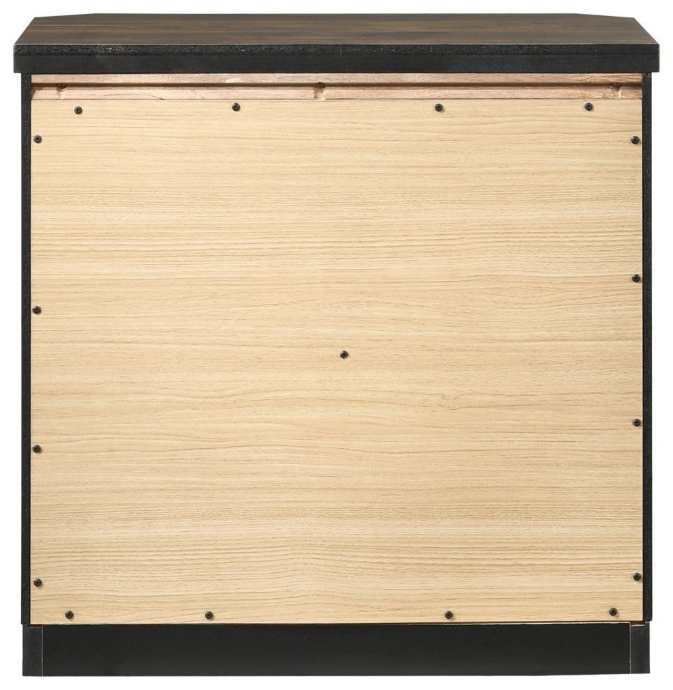 ACME Elettra Nightstand, Antique Walnut