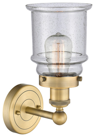 Canton 1-Light 6" Sconce, Brushed Brass Finish, Seedy Shade