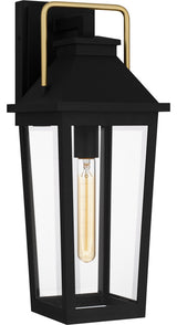 Quoizel BUK8407MBK 1-Light Outdoor Wall Mount, Buckley