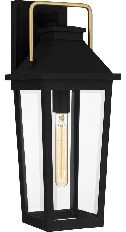 Quoizel BUK8407MBK 1-Light Outdoor Wall Mount, Buckley