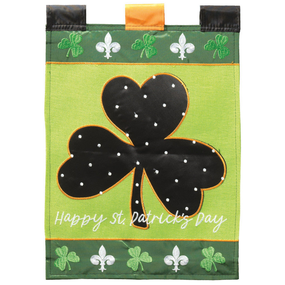 Flag St Patricks Shamrock 13x18