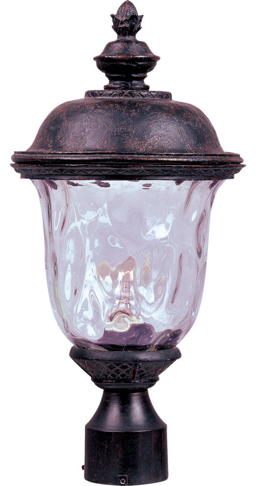 Maxim 40426WG Carriage House 20" 1 Light Vivex Post Light - Oriental Bronze