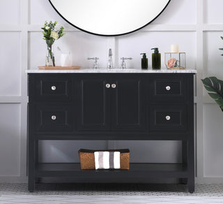 Matilda 48" Single Bathroom Vanity Set, Black