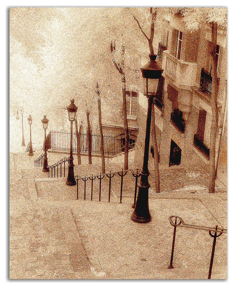 "Montmartre, Paris" by Alan Klug, Print on Canvas, 17"x22"