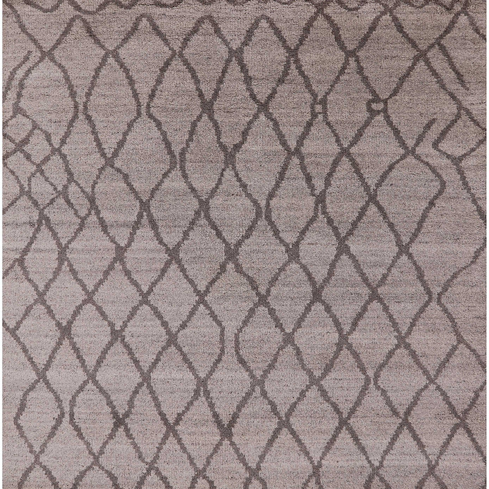 Ahgly Company Indoor Square Mid-Century Modern Area Rugs, 7' Square