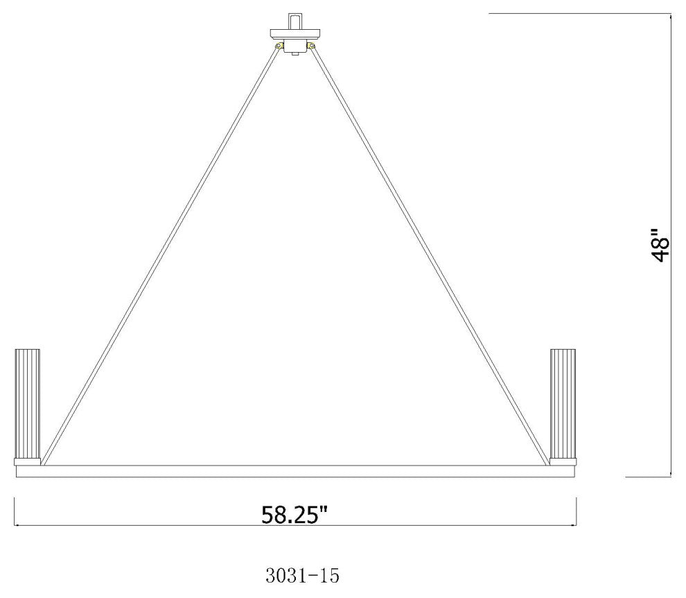 Zlite 3031-15RB 15-Light Chandelier, Clear
