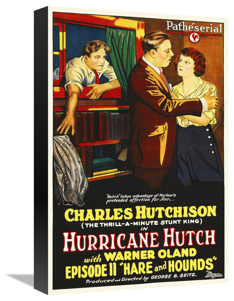 "Hurricane Hutch" Stretched Canvas Giclee by Hollywood Photo Archive, 12x18"