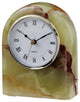 Polaris Collection Black and Gold Marble Desk Clock, Green and Brown and Burgand