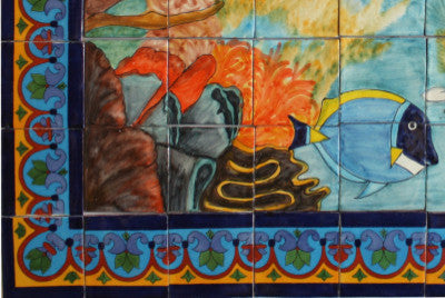 Coral Reef. Clay Talavera Tile Mural