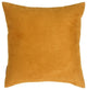 Pillow Decor - 18 x 18 Royal Suede Toffee Throw Pillow