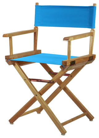 018" Director's Chair Natural Frame-Turquoise Canvas