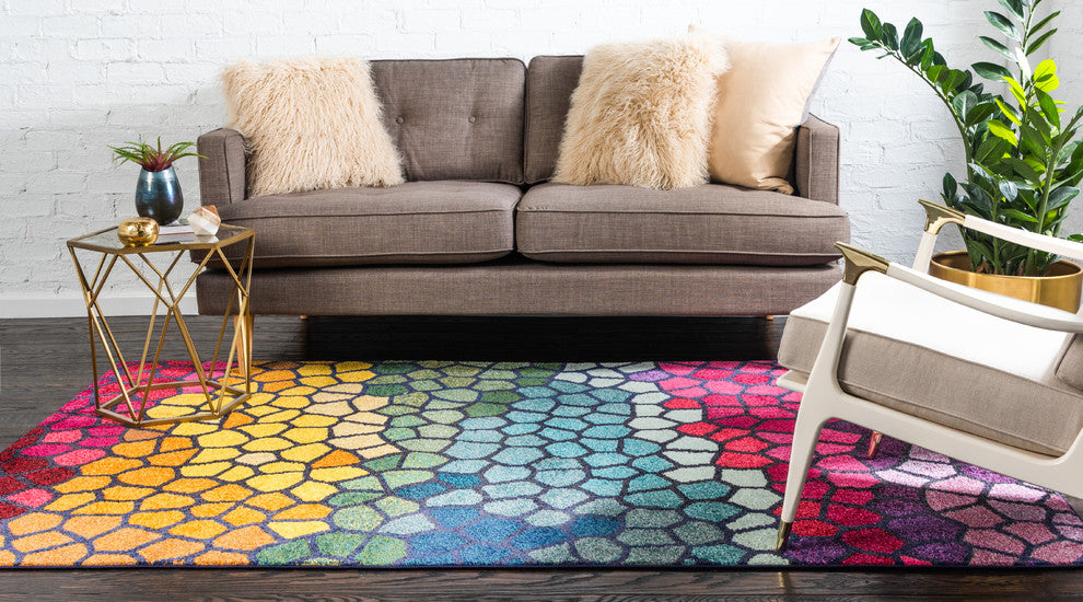 Rug Unique Loom Estrella Multi Rectangular 5' 0 x 8' 0