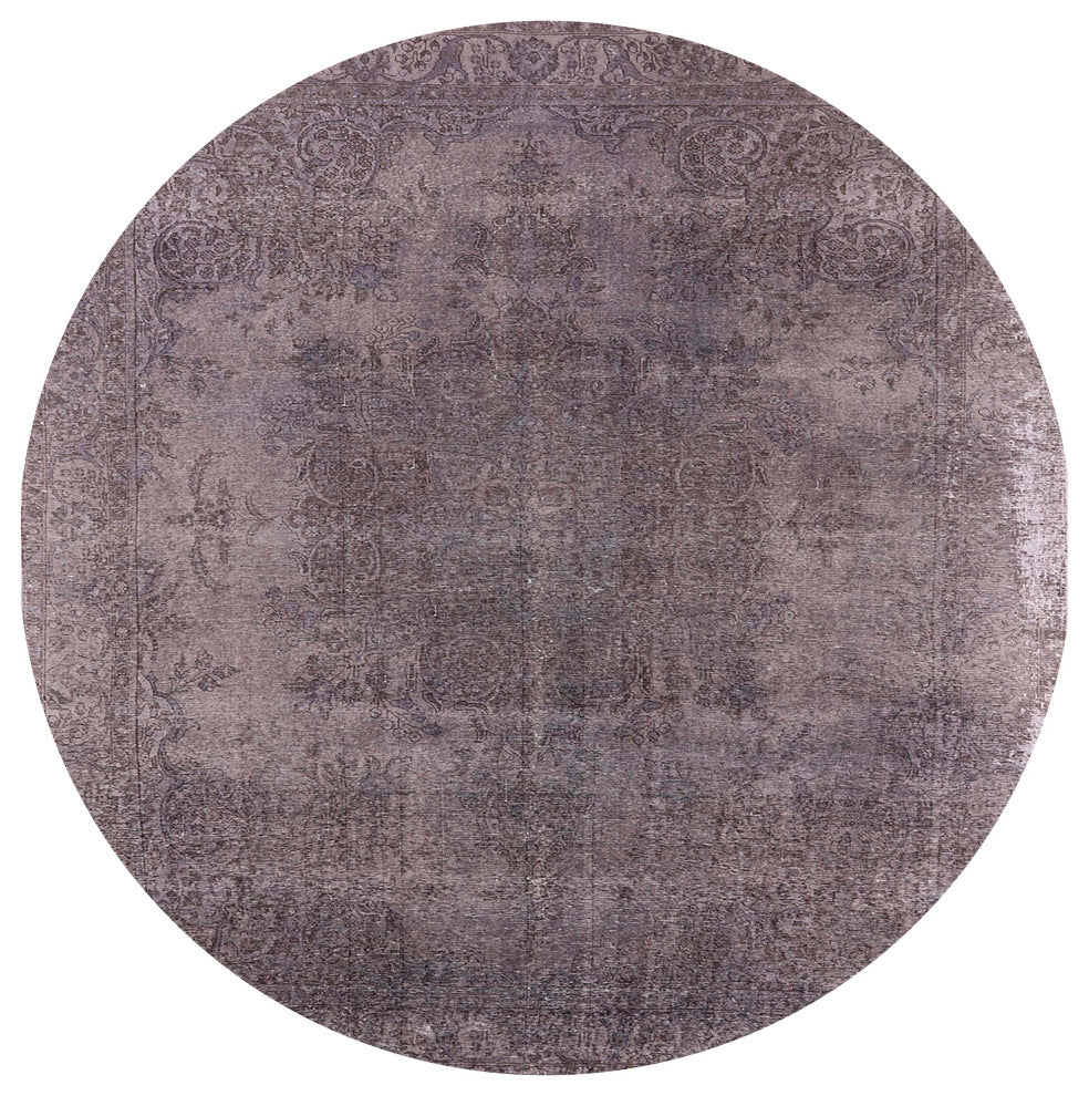 Ahgly Company Indoor Round Mid-Century Modern Area Rugs, 5' Round