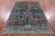 5' 1" X 6' 9" Handmade Persian Tabriz Wool Rug - Q12214