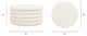 Fuji 36" Round Upholstered Storage Cocktail Ottoman, Ivory White Boucle