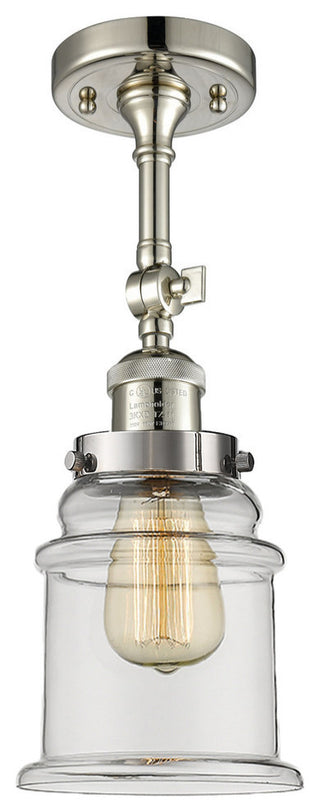 Innovations Lighting 201F-Pn-G182-Led 1 Light Dimmable Led Semi-Flush Mount