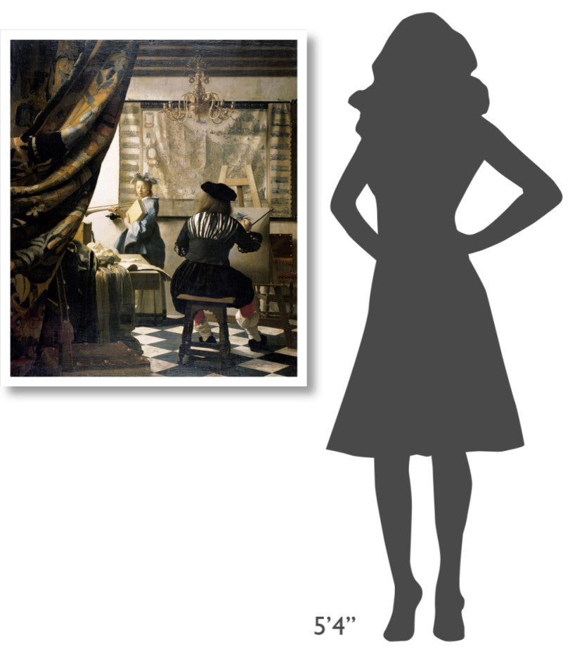 "The Artist's Studio" Digital Paper Print by Johannes Vermeer, 33"x38"
