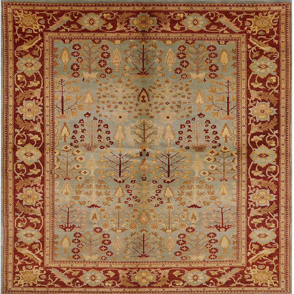 Ahgly Company Indoor Square Mid-Century Modern Area Rugs, 4' Square