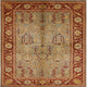 Ahgly Company Indoor Square Mid-Century Modern Area Rugs, 4' Square
