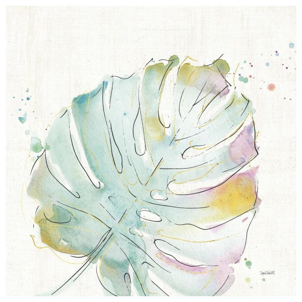 "Palm Passion IV no Words" Digital Paper Print by Anne Tavoletti, 32"x32"