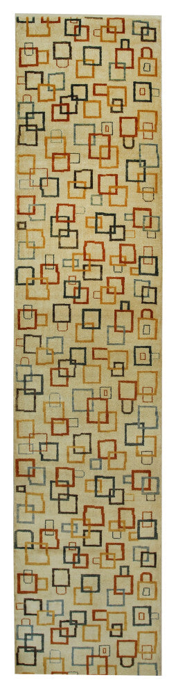 Beige Transitional All Over Ningxia Area Rug