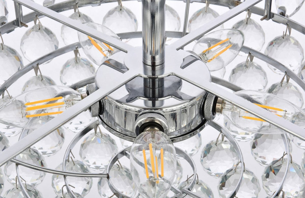 Eleana 18" Pendant, Chrome