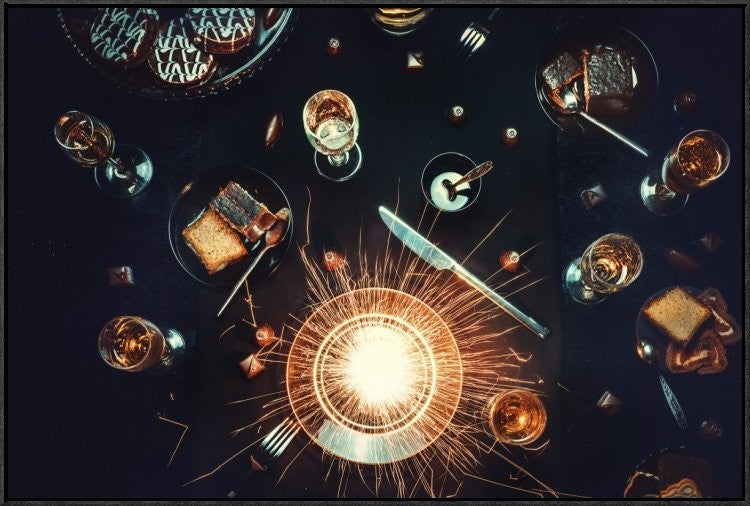Supernova On My Plate, 36"x24"