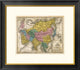 "Map of Asia, 1839" Framed Digital Print by Samuel Augustus Mitchell, 26"x22"