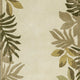 2' X 8' Ivory Leaves Bordered Wool Runner Rug